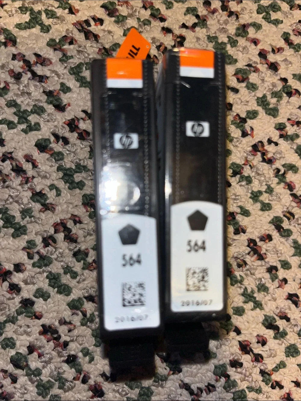 564 hp printer ink (2) total